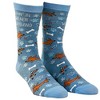 Crazy Dog T-Shirts Women's Walkin In A Wiener Wonderland Socks Funny Winer Weather Christmas Dog Lover Footwear - 2 of 4