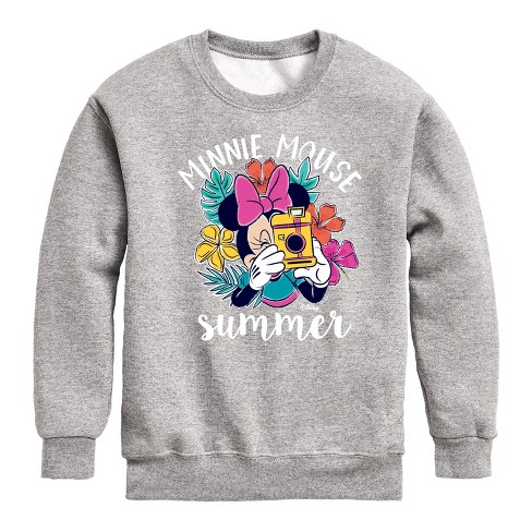 Boys' - Disney - Minnie Mouse Summer Graphic Long Sleeve Fleece Sweatshirt - image 1 of 4