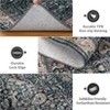 Washable Area Rugs Boho Distressed Rug for Living Room Non Slip Vintage Throw Carpet Indoor for High Traffic Areas - 3 of 4