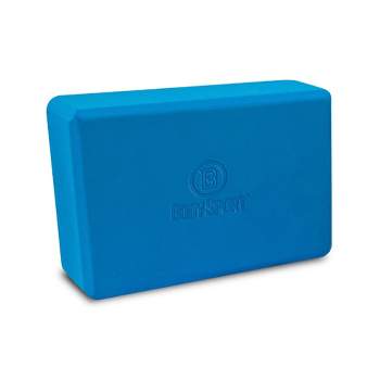 BodySport High Density Supportive Foam Yoga Block for Yoga and Pilates, 4-Inch x 6-Inch x 9-Inch, Blue
