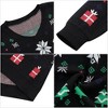 BLUEMING Men's Christmas Sweaters Reindeer & Snowflake V-Neck Sweater Thermal-Lock Knit Holiday Pullover - 4 of 4