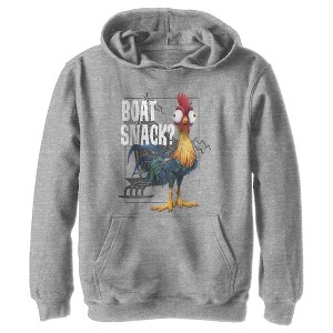 Boy's Moana Hei Hei Boat Snack Pull Over Hoodie - 1 of 3