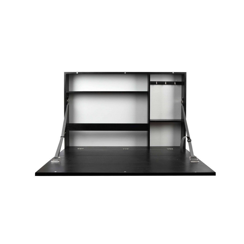 Photos - Office Desk 36" x 24" Murphy Desk Black - Prinz