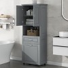 Tall Bathroom Storage Cabinet with Tilt-Out Laundry Hamper, Freestanding Organizer for Laundry Room or Bathroom-Maison Boucle - 2 of 4