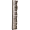 Homy Casa 7-Layer Adjustable Bookshelf with Detachable Upper and Lower Cabinets, Wavy Edge Design, for Living Room or Home Office - 2 of 4