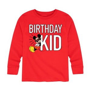 Boys' - Disney - Birthday Kid Long Sleeve Graphic T-Shirt - 1 of 4