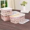 The Lakeside Collection Set of 3 Stackable Storage Bins with Lids - image 2 of 3