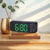 REGALWOVEN Electric Alarm Dimmable USB Charging Port Alarm Clock 6.7x2.4x1.2 Inches - 2 of 4