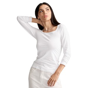 Jockey Women's Organic Cotton Stretch Long Sleeve Top - 1 of 4