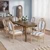 Christopher Knight Home Phinnaeus 7-Piece Dining Set with Extendable Table and Upholstered Chairs - 2 of 4