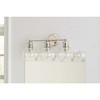 Progress Lighting Hansford 3-Light Bath Vanity Fixture, Antique Bronze, Clear Spherical Shade - 2 of 4