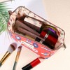 Unique Bargains Women's Printed Travel Makeup Bag Red 1 Pc - 4 of 4