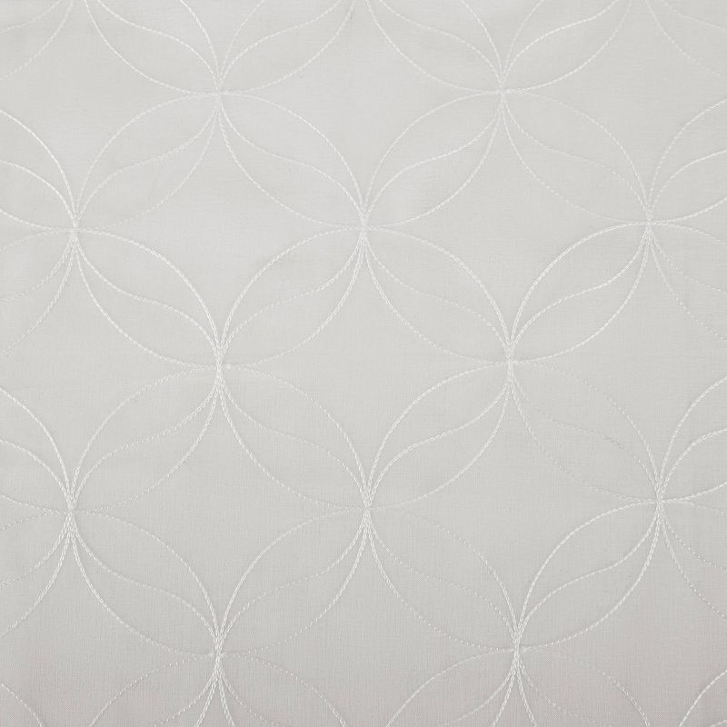Tamaryn Embroidered Trellis Sheer Rod Pocket Curtain Panel - No. 918, 6 of 7