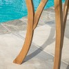 NicBex Outdoor Dining Table Side Tables, Acacia Wood Portable Patio End Table Outdoor&Indoor for Garden Balcony Yard Pool - 3 of 4