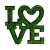 PAGED Eco-Friendly Preserved Moss Metal Wall Art, Wrought Iron Frame Wall Decor, Dynamic Letter Arrangement Framed Wall Art for Living Room - 2 of 4