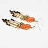 Halloween Drop Earrings for Women - Gothic Ghost Bat Dangle Earrings for Costume Party - 4 of 4
