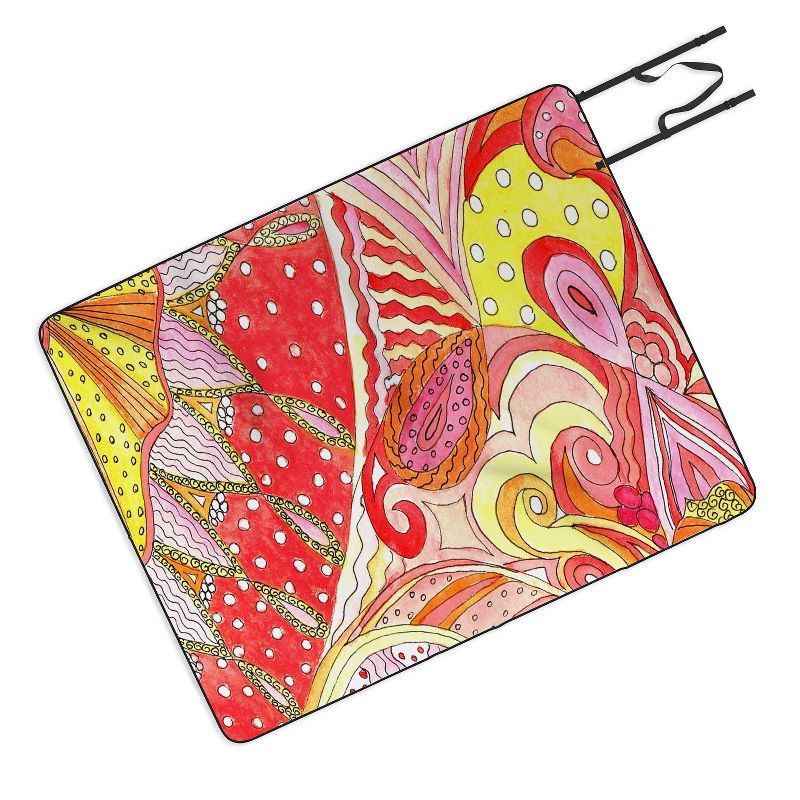 Rosie Brown Swirls Picnic Blanket, 50x50 - Deny Designs, 1 of 4