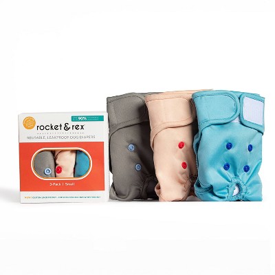 rocket & rex Dog Reusable Leakproof Diapers