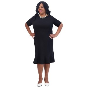 Kasper Womens Solid Sheath Dress - 1 of 1