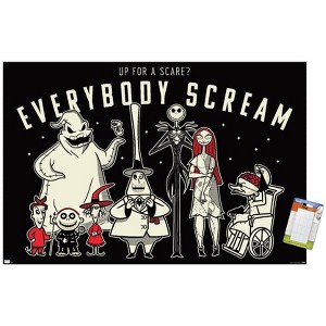 Trends International The Nightmare Before Christmas - Everybody Scream Unframed Wall Poster Prints - 1 of 4