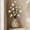 Northlight Magnolia Artificial Floral Sprays- 33" - White and Pink - Set of 4 - 2 of 4