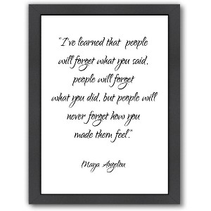 Americanflat Maya Angelou Black Frame Print, 19" H x 25" W - 1 of 4