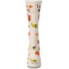 Memoi Women's "Turkey Time" Rayon Blend Thanksgiving Holiday Crew Sock Ivory Heather 9-11 - 2 of 4