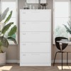 Mlezan Drawer Lateral File Cabinet: Lockable Metal Storage for Letter/Legal/F4/A4 Files.Large Deep Drawers,Ideal for Home or Office Use. - 2 of 4