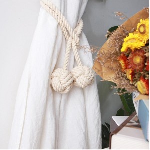 ACOINEL Eco-Friendly Handcrafted Braided Rope Curtain Tiebacks ...