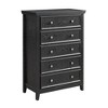 CAVINAS Farmhouse Dresser for Bedroom,MDF Dresser with Modern Style for Bedroom,Living Room,Hallway,White/Black/Beige+White - 4 of 4