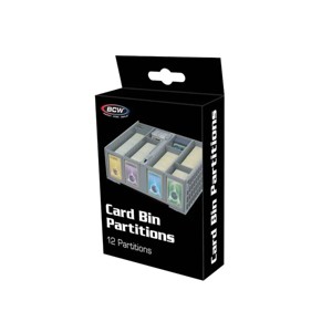 BCW Collectible Card Bin Partitions - Gray (12 Pack) - 1 of 4