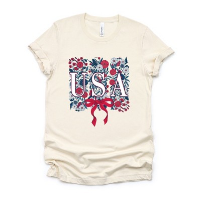 Simply Sage Market USA Floral Coquette Short Sleeve Tee