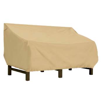Classic Accessories Tan Terrazzo Water-Resistant 58" Deep Seated Patio Loveseat Cover