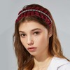 Unique Bargains Women's Velour Rhinestone Hairband 1 Pc - 2 of 4