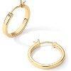 14K Gold Plated Hoop Earrings for Women - 925 Sterling Silver Post, Lightweight 20-30mm Hypoallergenic Hoops - 3 of 4