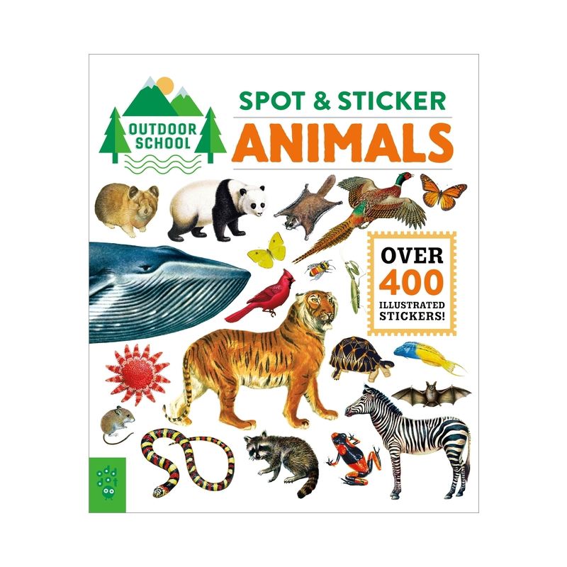 Outdoor School: Spot & Sticker Animals - by  Odd Dot (Paperback), 1 of 2