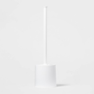 Synthetic, White, Toilet Brush - 8ZG61