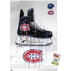 Trends International NHL Montreal Canadiens - Drip Skate 21 Unframed Wall Poster Prints - 1 of 4