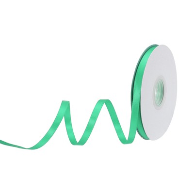 Unique Bargains Polyester Soft Decorative Cake Box Gift Wrapping Ribbon 1/4" x 25 Yard Water Blue