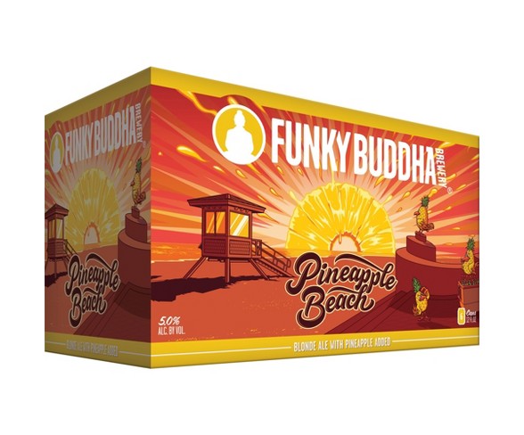 Funky Buddha Pineapple Beach - 6pk / 12 fl oz Cans