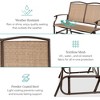 Best Choice Products 2-Person Outdoor Swing Glider, Steel Patio Loveseat, Bench Rocker w/ Armrests - 3 of 4