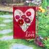 Evergreen Heart of Flowers Garden Linen Flag- 12.5 x 18 Inches Outdoor Decor for Homes and Gardens - 3 of 3