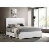 Coaster Home Furnishings Marceline Bed with LED Headboard, White, Queen - 4 of 4