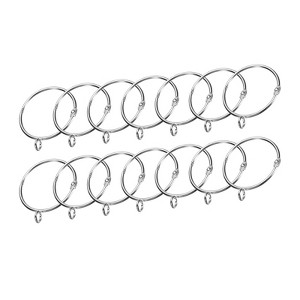 Unique Bargains Metallic Electroplating Curtain Rod Accessory Curtain Rings 14 Pcs - 1 of 4