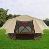 Hike Crew Waterproof Gazebo Rain Shelter Tarp Compatible with 6-Sided Pop-Up Tent with 6.5ft Panels - 2 of 4