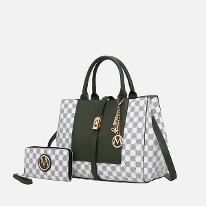 MKF Collection Yuliana Women’s Circular Print Satchel Bag with Wallet by Mia K - 1 of 4