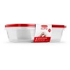 Rubbermaid Takealong 11.7 Cup Plastic 2pk Large Square Food Storage  Container Clear : Target