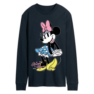 Men's - Disney - Minnie Mouse Pose- Men's Long Sleeve Graphic T-Shirt Long Sleeve Graphic T-Shirt - 1 of 3