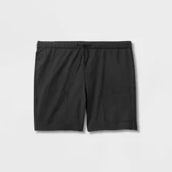Men's Big & Tall 9.5" Regular Fit Adaptive Tech Chino Shorts - Goodfellow & Co™ Black 5XL