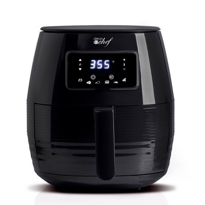 Deco Chef Digital 5.8QT Electric Air Fryer Healthier & Faster Cooking (Black)